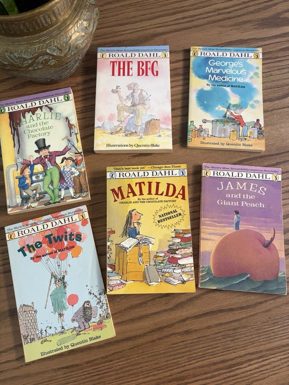 Vintage 1980s Roald Dahl Books Lot Of 6 Childrens Books Paperback